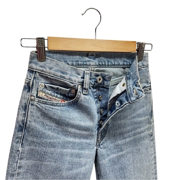 Vintage Diesel Jean’s Button Fly 100% Cotton Women’s Size 24 Y2K 90s New - Picture 3 of 8